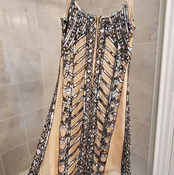 Beaded Nude Dress - Picture 8 of 12